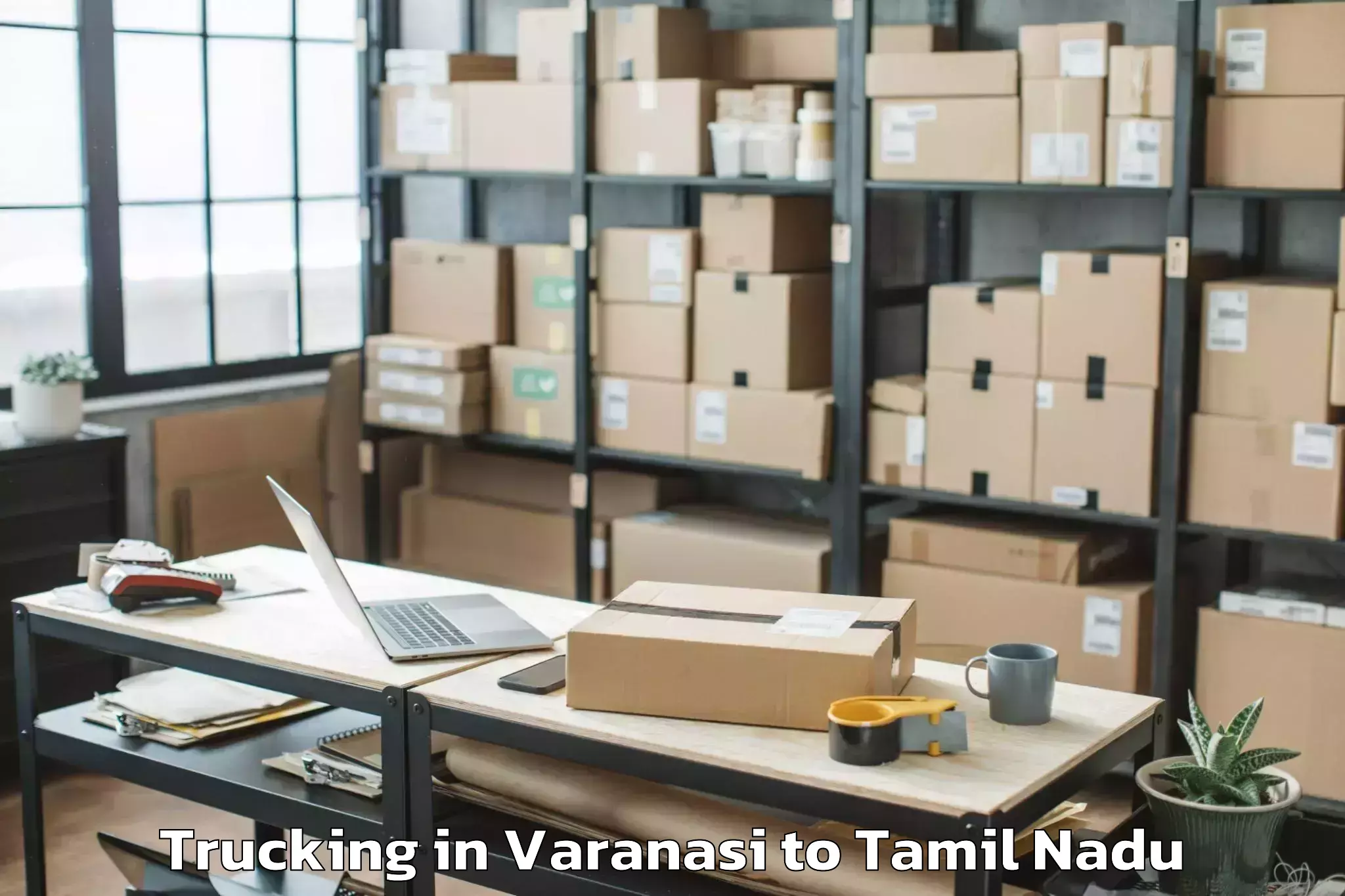 Top Varanasi to Aruppukkottai Trucking Available